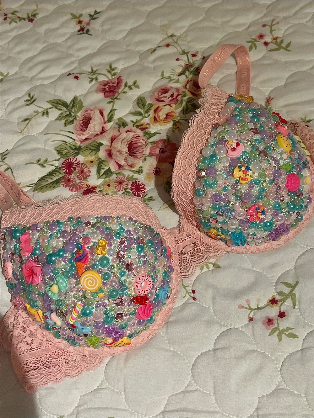 🧁🎀🍒 Handmade Kawaii Whimsy Candy Bra